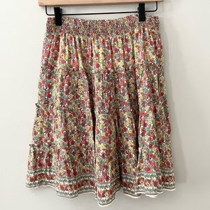 NWT Max Studio Floral Tiered Skirt